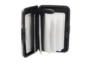 Etui aluminiowe na karty z zabezpieczeniem RFID STOP Deluxa srebrne 40981