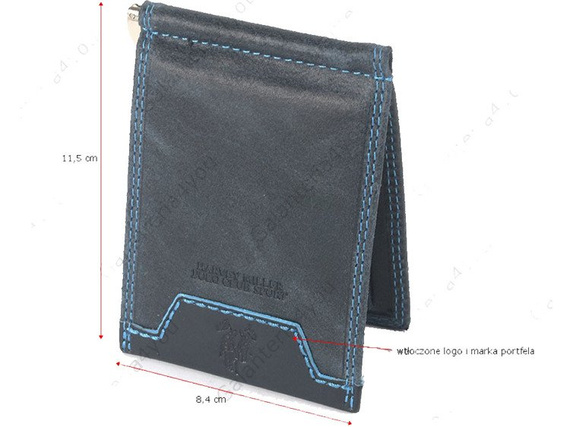 Etui na dokumenty, karty Harvey Miller granatowe 5028-018