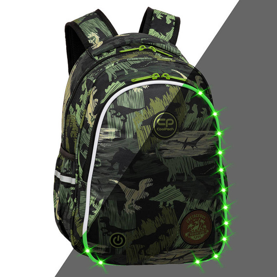 Plecak szkolny Coolpack Jimmy LED Adventure Park F110672