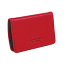 Etui na wizytówki ze skóry naturalnej czerwone