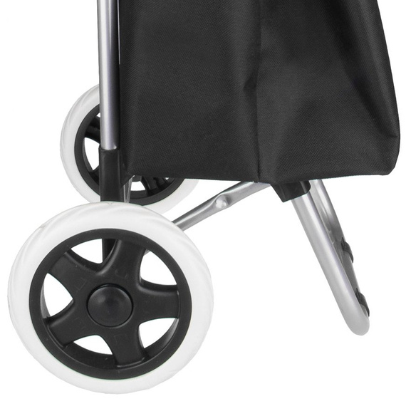 Shopping trolley on two wheels grey 41125 