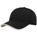 Czapka z daszkiem bejsbolówka ZOOM PIPING SANDWICH BLACK