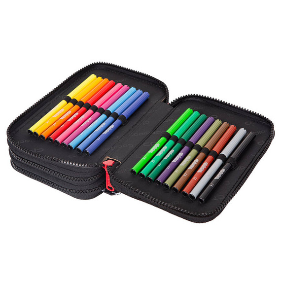Piórnik szkolny potrójny z wyposażeniem CoolPack Jumper 3 Bear F067709
