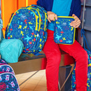 Piórnik szkolny potrójny z wyposażeniem CoolPack Jumper 3 Football Blue 2 D067336