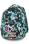 Plecak młodzieżowy Coolpack Dart Camo Blue Badges 24152CP A29113