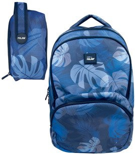 Zestaw szkolny Milan Botanic - plecak duży 25L i multipiórnik z wyposażeniem