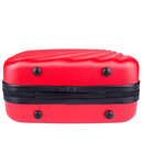 Kosmetyczka - kuferek usztywniany Vip Collection Seszele 14" Czerwona