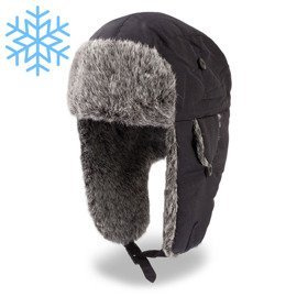 Czapka Atlantis uszatka ECO POLAR czarna M
