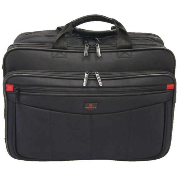 Torba biznesowa teczka na laptopa 17" Davidt's Czarna 261.700.01