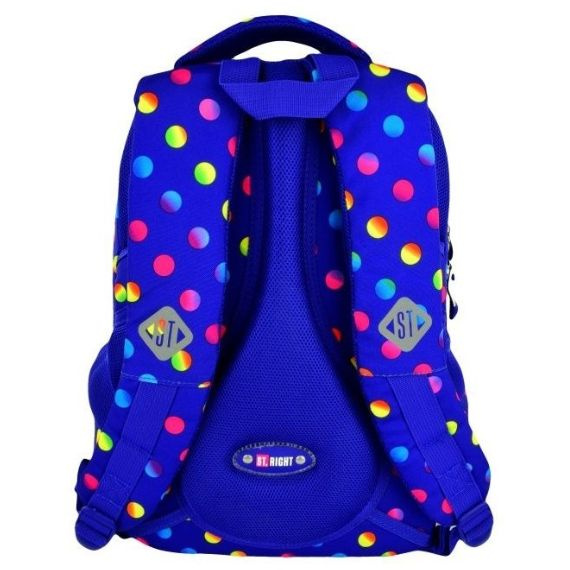 Plecak szkolny młodzieżowy St.Right BP-26 Neon Dots