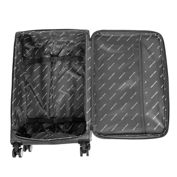 Duża walizka na kółkach 28" Black Horse Lincoln KC-230069-28 szara