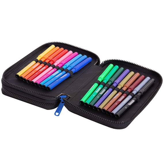 Piórnik szkolny podwójny z wyposażeniem CoolPack Jumper 2 Football Blue 2 D066336