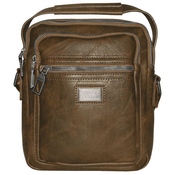 Torba męska na ramię Coveri CC5070-5_MARRONE jasnobrązowa