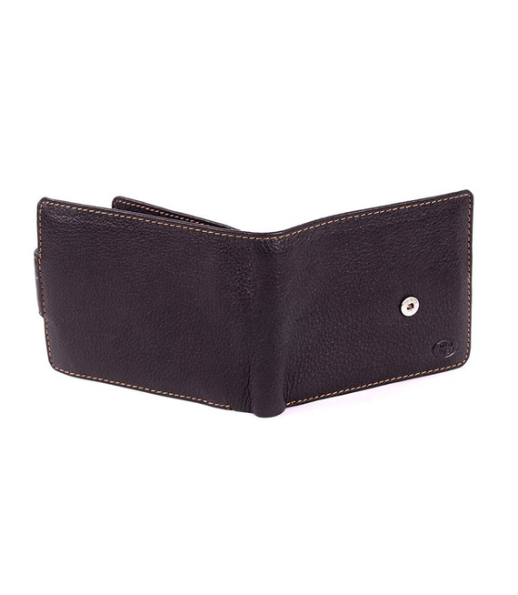 Klasyczny skórzany portfel męski Old River 8093 Czarny