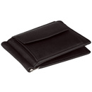 Banknotówka ciemny brąz z klipsem NP835 DARK BROWN