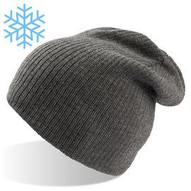 Czapka Atlantis beanie BRAD szara melanżowa