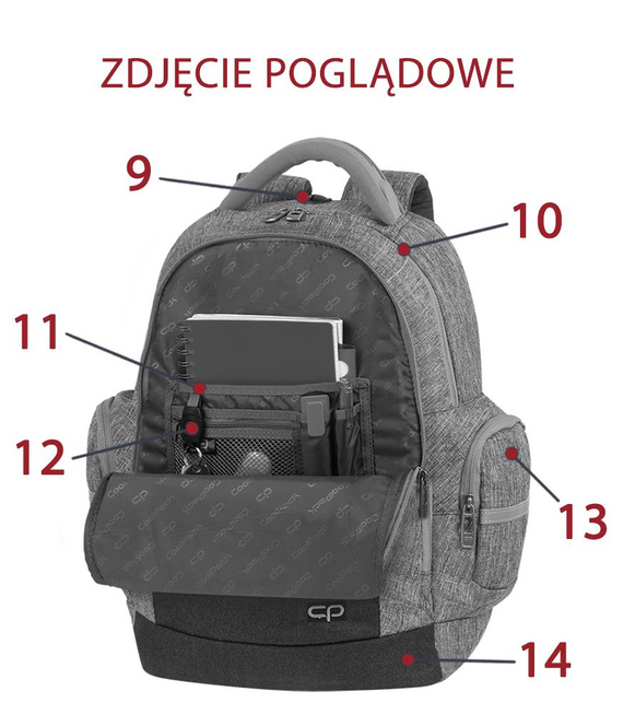 School backpack Coolpack Brick Electric Pink 82232CP nr A521