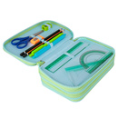 Piórnik szkolny potrójny z wyposażeniem CoolPack Jumper 3 Gradient Mojito F067755