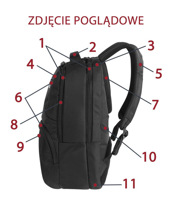 Business backpack Coolpack Citizen Black 12775CP nr A173