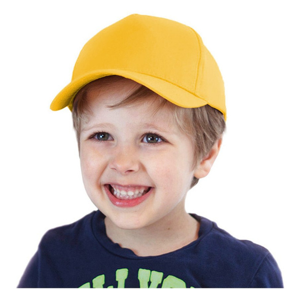 Czapka z daszkiem bejsbolówka KID START FIVE YELLOW