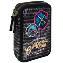 Piórnik szkolny podwójny z wyposażeniem CoolPack Jumper 2 Badges G Grey 49841CP nr B66155