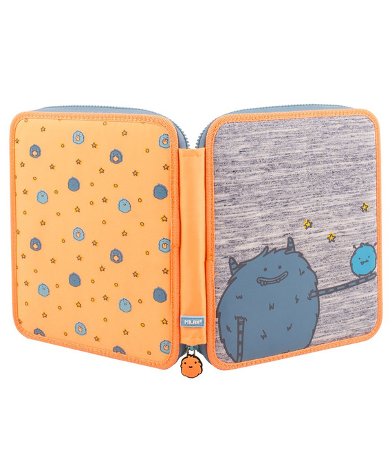 Maxipiórnik 1-poziomowy z wyposażeniem Milan Mimo pomarańczowy 081174MIO