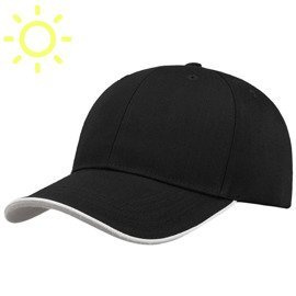 Czapka z daszkiem bejsbolówka ZOOM PIPING SANDWICH BLACK
