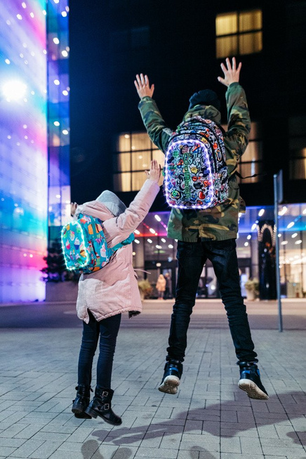 School backpack Coolpack Bobby LED Unicorns 22738CP A23208
