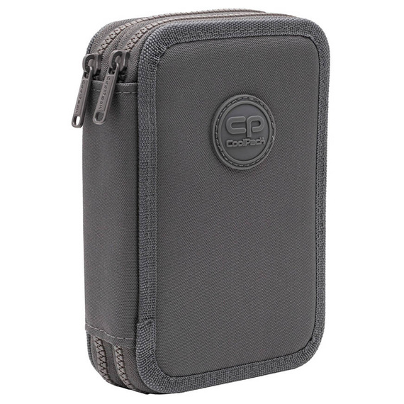 Piórnik szkolny podwójny z wyposażeniem CoolPack Jumper 2 RPET Grey F066639