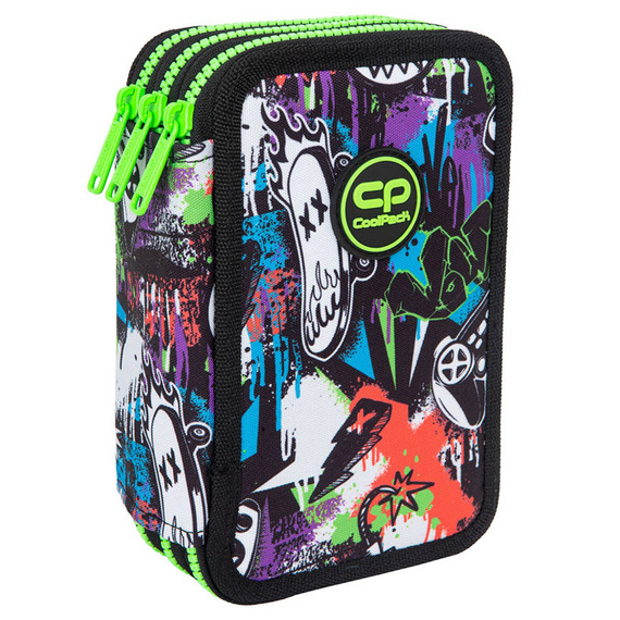 Piórnik szkolny potrójny z wyposażeniem CoolPack Jumper 3 Peek a Boo F067675