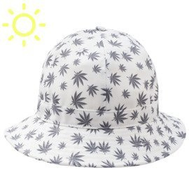 Kapelusz bucket hat SHERLOCK LEAVES-WHITE S/M (57cm)