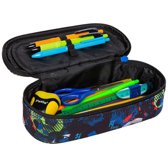 Pencil case CoolPack Campus Camo Mesh Yellow 98410CP No. B62068