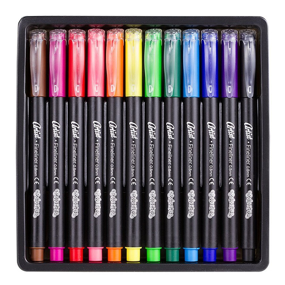 Zestaw cienkopisów 12 kolorów Colorino Artist 92449PTR