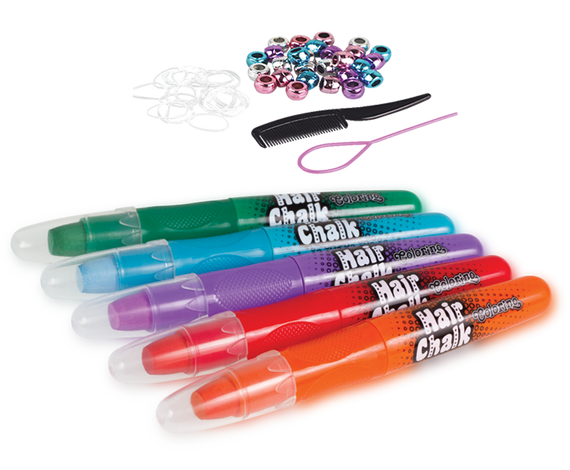 Zestaw pasteli kredowych do włosów 5 szt Standard Colorino Kids37015PTR	