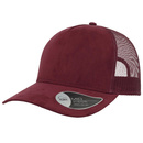 Czapka z daszkiem "trucker" RAPPER SUEDE BURGUNDY