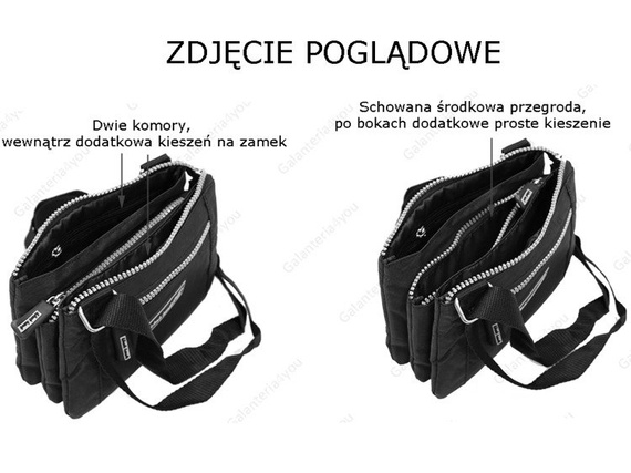 Mała torebka damska na ramię Black Hawk czarna CN-501