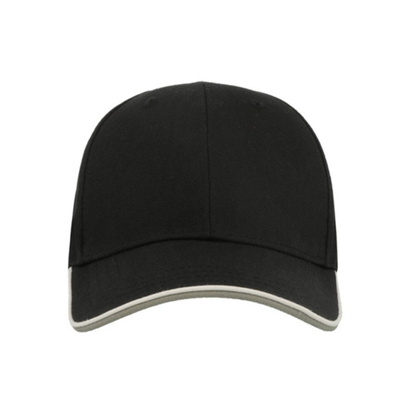 Czapka z daszkiem bejsbolówka ZOOM PIPING SANDWICH BLACK