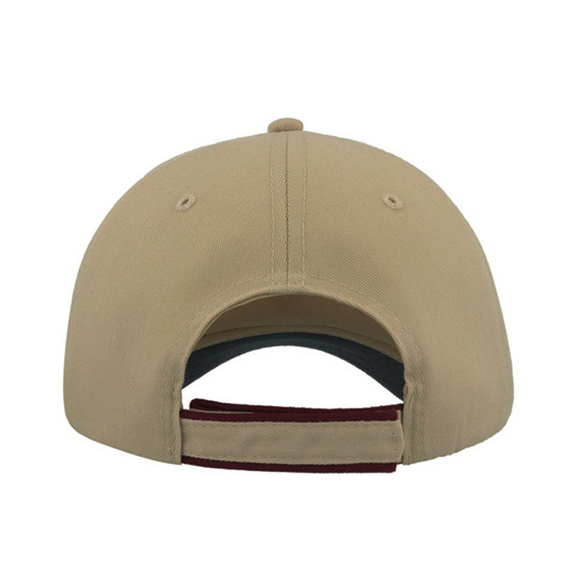 Czapka z daszkiem bejsbolówka ZOOM PIPING SANDWICH KHAKI