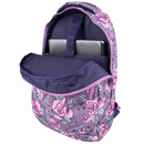 Zestaw szkolny Milan Flowers różowy - plecak 17L i piórnik owalny