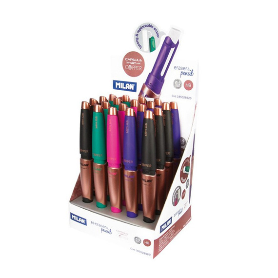 Ołówek automatyczny Milan Capsule Copper Slim zielony