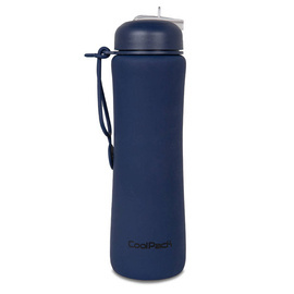 Bidon silikonowy Coolpack Pump 600 ml RPET Navy Z14638