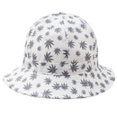 Kapelusz bucket hat SHERLOCK LEAVES-WHITE S/M (57cm)