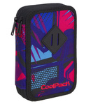 Piórnik szkolny podwójny z wyposażeniem Coolpack Jumper 2 Crazy Pink Abstract 91022CP nr A445