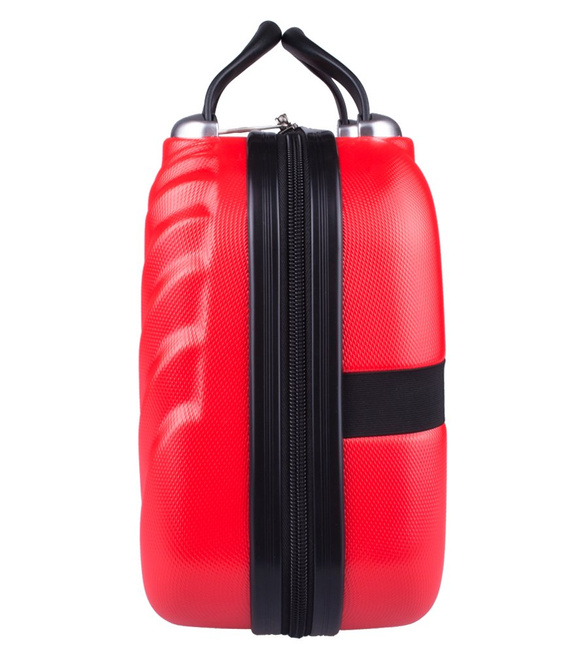 Kosmetyczka - kuferek usztywniany Vip Collection Seszele 14" Czerwona