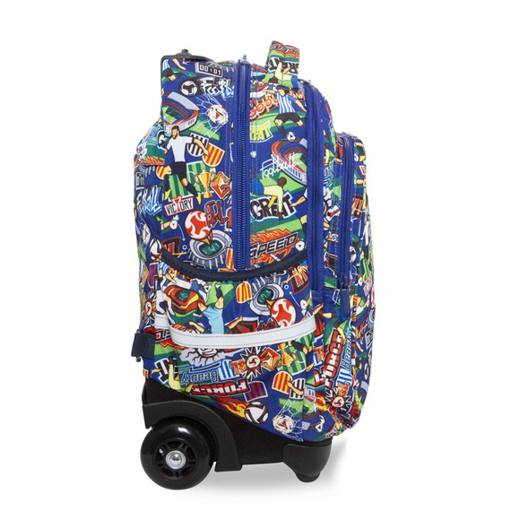 Plecak młodzieżowy na kółkach Coolpack Junior Football Cartoon 26743CP nr B28036