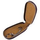 Etui na klucze Vip Collection LINED LEATHER 10 BROWN