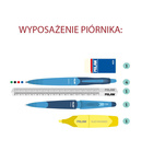 Multipiórnik z wyposażeniem Milan Flowers niebieski 08871FWB
