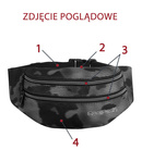 Zestaw młodzieżowy Coolpack Camouflage Tangerine - plecak Break, piórnik Clever i saszetka Madison