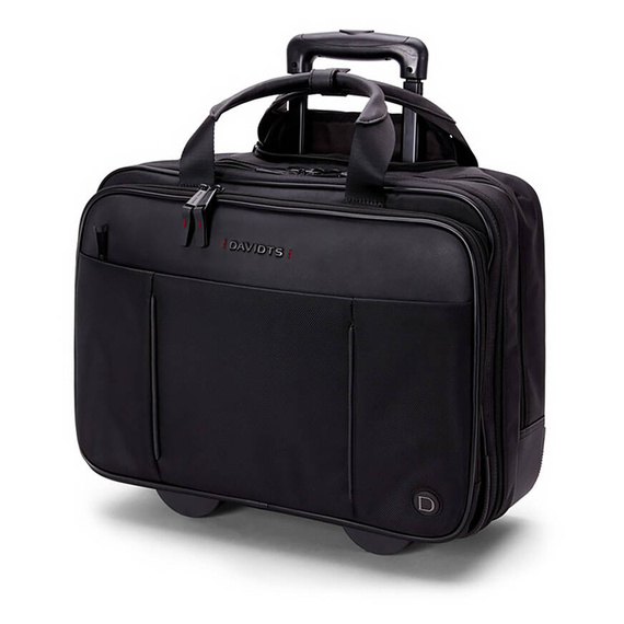 Teczka na laptopa 15,6" na kółkach Davidt's Connaisseur czarna 263.344.01A
