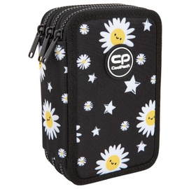 Piórnik potrójny z wyposażeniem CoolPack Jumper 3 Daisy Black F067817